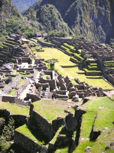 The Machu Picchu Inca Ruins in Perú.